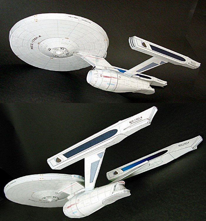 Model Kit Fantasy - スターのtrek u.s。エンタープライズNCC-1701-A DIYハンドクラフト紙モデルキット手作りおもちゃパズル