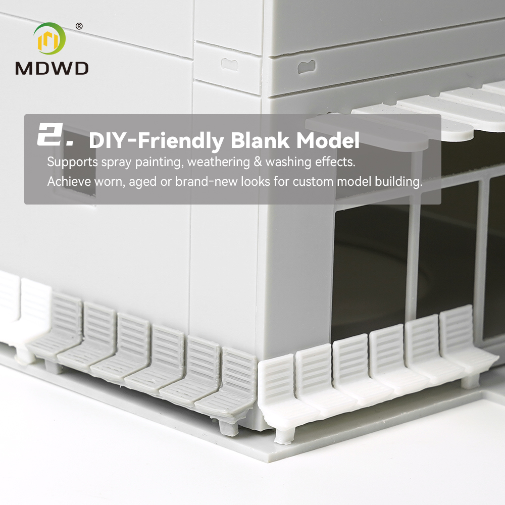 Model Kit Fantasy - HOスケール1:87の公共ベンチ模型10個入り - 白色のABSプラスチック製。鉄道模型のジオラマやディスプレイ用のミニチュアアクセサリー。
