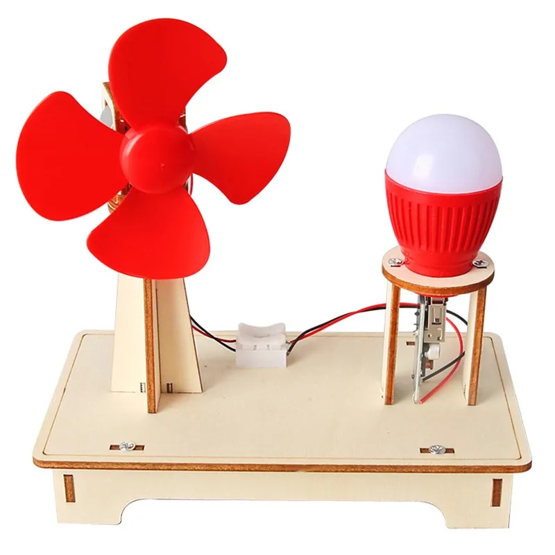 DIY 木製風力タービンモデル子供の科学おもちゃアセンブリ蒸 - Model Kit Fantasy のレビューと価格