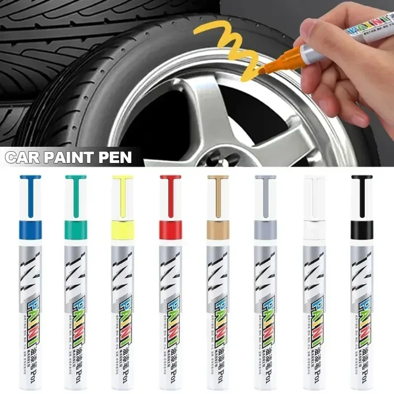 防水車用塗料傷修復ブラシペン 自動車用黒白銀赤 - タイヤト - Paint Model Kit のレビューと価格