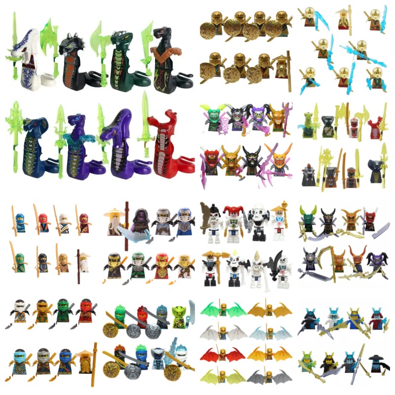 104ピース忍者組み立てブロック人形セット、組み立て式ロール - Model Kit Fantasy のレビューと価格