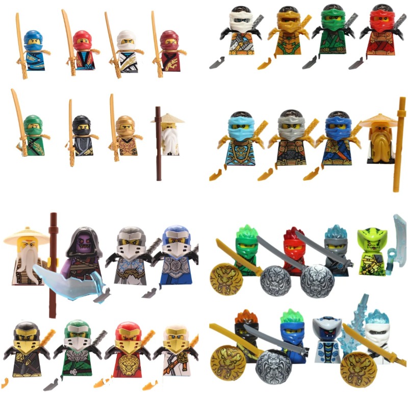104ピース忍者組み立てブロック人形セット、組み立て式ロール - Model Kit Fantasy のレビューと価格